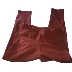 Jessica Simpson Burnt Orange Cropped Activewear Leggings M